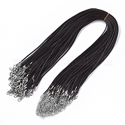 Воском хлопка ожерелье шнура материалы MAK-S032-1.5mm-B02