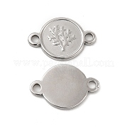 304 Stainless Steel Connector Charms STAS-B032-40P