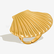 Пляжное кольцо из нержавеющей стали 304 Ocean Shell UR3075-2