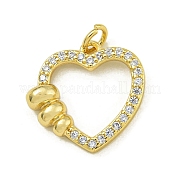 Подвески из кубического циркония с покрытием из латуни KK-U029-10G-02