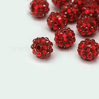 Stämmig Harz Strass Perlen X-RESI-M019-35