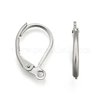 304 Stainless Steel Ear Nuts, Friction Earring Backs for Stud Earrings,  Stainless Steel Color, 5x4x2.5mm, Hole: 1mm