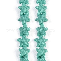 Нити резных бусин синтетического коралла&nbsp;X-CORA-K009-06A-05