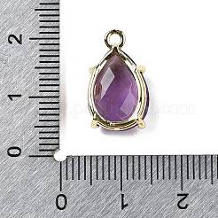 Граненые подвески из натурального аметиста&nbsp;G-M431-16G-05