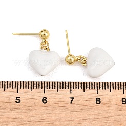 Aretes de latón para mujer&nbsp;EJEW-Z164-19G-01