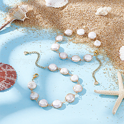 2шт. браслеты из натурального жемчуга Кеши для женщин&nbsp;BJEW-UN00016