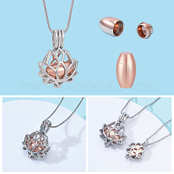 2 шт. 2 стиля подвески-урны из нержавеющей стали для хранения пепла&nbsp;NJEW-ME0001-10