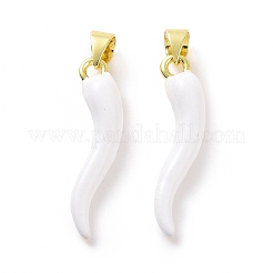 Подвески из латуни с покрытием из эмали&nbsp;KK-C008-19G-03