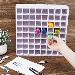 64 сетка ПВХ пигмент держатель стеллажи для демонстрации AJEW-WH0348-711