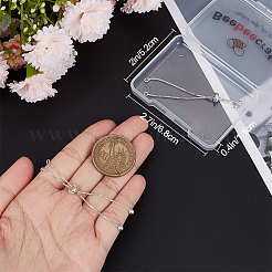 Изготовление браслета из 2 звеньев цепи из стерлингового серебра 925шт. MAK-BBC0001-02