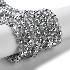 Полуженые граненые стеклянные бусы&nbsp;LS-EGLA-S095-3mm-03