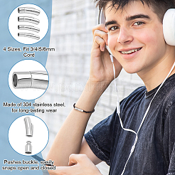 8 шт. 4 стиля: хирургическая нержавеющая сталь 316 и нержавеющая сталь 304 со штыковыми застежками STAS-GA0001-55