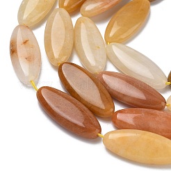 Нити натуральных золотых шелковых нефритовых бусин&nbsp;G-B078-E18-01