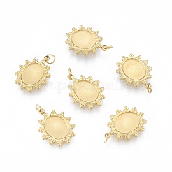 Ионное покрытие (ip) нержавеющая сталь 304 подвеска кабошон оправа X-STAS-N097-259