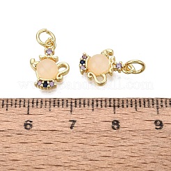 Ottone micro spianare fascino zirconi&nbsp;KK-R162-026A-G-01