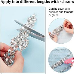 1шт блестящий цветок кристалл отделка стразами&nbsp;DIY-FG0003-36