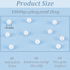 Акриловые имитация жемчужные бусы&nbsp;OACR-OC0001-01B-A