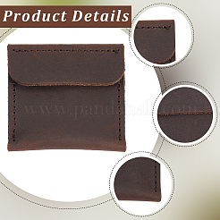 2 шт. 2-х цветные прямоугольные мешочки для колец из искусственной кожи&nbsp;ABAG-CL0001-20