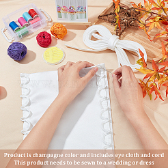 Замена молнии в женском свадебном платье&nbsp;DIY-WH0304-364B