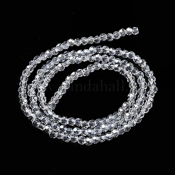 Placcare trasparente perle di vetro fili&nbsp;LS-EGLA-A035-T3mm-A19