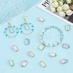 56 pièces pendentifs en verre en alliage 7 couleurs&nbsp;FIND-OC0014-29