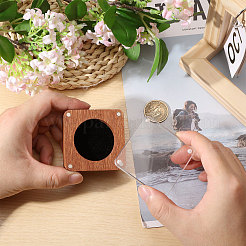 Schmuckverpackungsboxen aus Holz mit transparenten magnetischen Acryldeckeln&nbsp;CON-WH0086-246B
