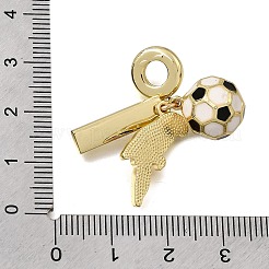 サッカーをテーマにした真鍮とエナメル製のヨーロピアン風ぶら下がりチャーム  大穴ペンダント  オウム  ラックめっき  長持ちメッキ  カドミウムフリー＆鉛フリー  ゴールドカラー  レッド  32mm  穴：4.5mm  ペンダント1: 19x8x1.8mm  ペンダント2: 17x4.5x1.6mm  ペンダント3: 14x11mm&nbsp;KK-CBA8E93-01C