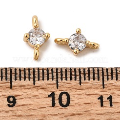 Латунные подвески из прозрачного кубического циркония&nbsp;KK-P340-07B-G