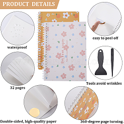 Блокнот для сбора наклеек формата А5 с отрывными листами на спирали&nbsp;AJEW-CP0007-85B