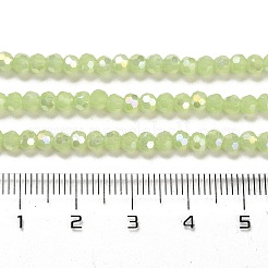 Подставки для стеклянных бусин с имитацией нефрита EGLA-A035-J3mm-B01