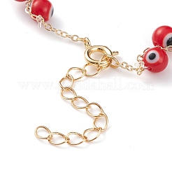 Braccialetti fatti a mano con perline malocchio&nbsp;BJEW-JB05856-01