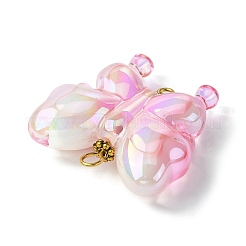 УФ-покрытие радужные акриловые подвески-соединители&nbsp;PALLOY-JF02521-02