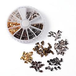 1 коробка 6 цвета железные складные обжимные концы&nbsp;IFIN-X0016-B