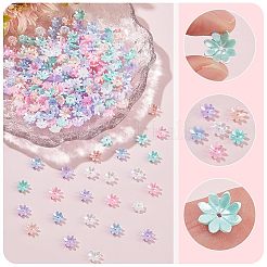 300 шт. 6-цветные колпачки для бусин из искусственного жемчуга&nbsp;RESI-NB0001-91