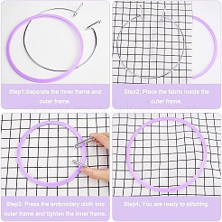 2 x Ringstickerei-Kunststoffrahmen&nbsp;TOOL-GF0001-46B