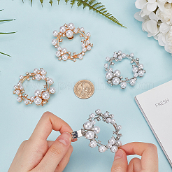 4 шт. 2-цветные украшения для обуви из сплава со стразами&nbsp;FIND-GF0006-59