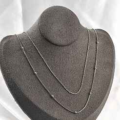 Латунные двухслойные ожерелья NJEW-D302-52P