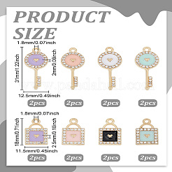 20шт 10 стиля подвески из сплава с эмалью&nbsp;ENAM-LP0002-42