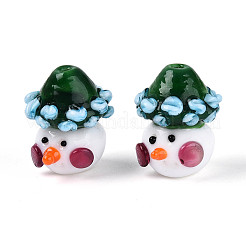 Рождественские бусины лэмпворк ручной работы&nbsp;LAMP-T022-29