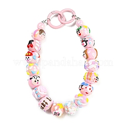 Ручная роспись акрилом с эмалевыми бусинами MACR-K354-16