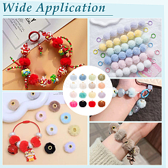 96 шт. 16-х цветные плюшевые помпоны-подвески&nbsp;FIND-PH0027-63