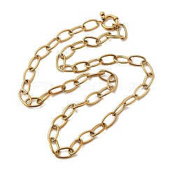 Женские ожерелья-цепочки из нержавеющей стали 304 с пружинными застежками&nbsp;X-NJEW-Z091-09G