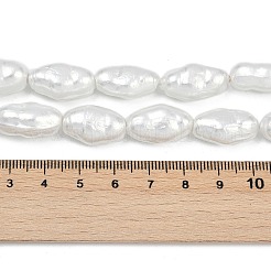 Нити бусин из искусственного жемчуга с гальваническим покрытием из фарфора BSHE-Z009-09