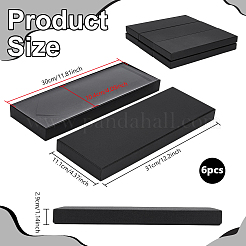 Коробки для хранения бумажно-картонных галстуков&nbsp;CON-WH0107-64B