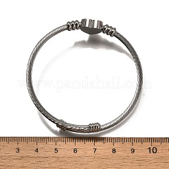 Браслеты-зажимы из хирургической нержавеющей стали 316 BJEW-D437-A37-P