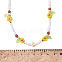 3 collana da donna composta da 3 collane sfaccettate rotonde in diaspro rosso naturale&nbsp;NJEW-MZ00150