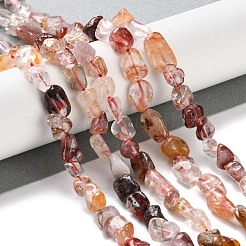 Натуральный гематоидный кварц / нитки из железистого кварца G-P497-01C-01