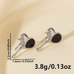 304 stylische herzförmige Ohrstecker aus Edelstahl für Damen&nbsp;LJ1941-1