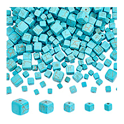 318шт синтетические бирюзовые бусины G-PH0002-70