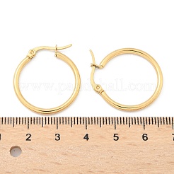 Серьги-кольца из нержавеющей стали 304 с ионным покрытием (IP)&nbsp;X-EJEW-N0016-11G-C